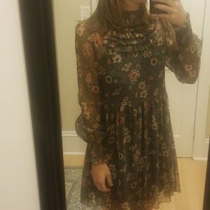 Zara Floral Mesh Dress